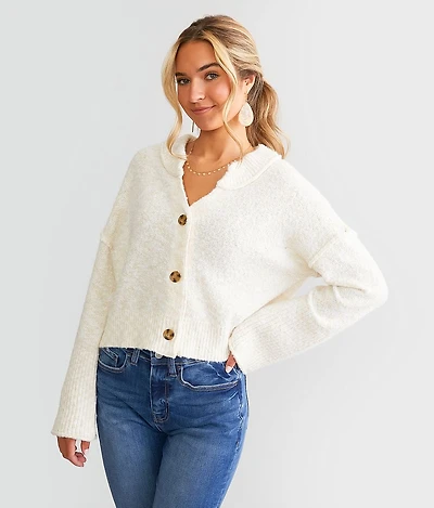 Marled Cardigan Sweater