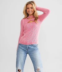 Twisted Cut-Out Sweater