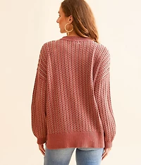 Contrast Stitch Sweater