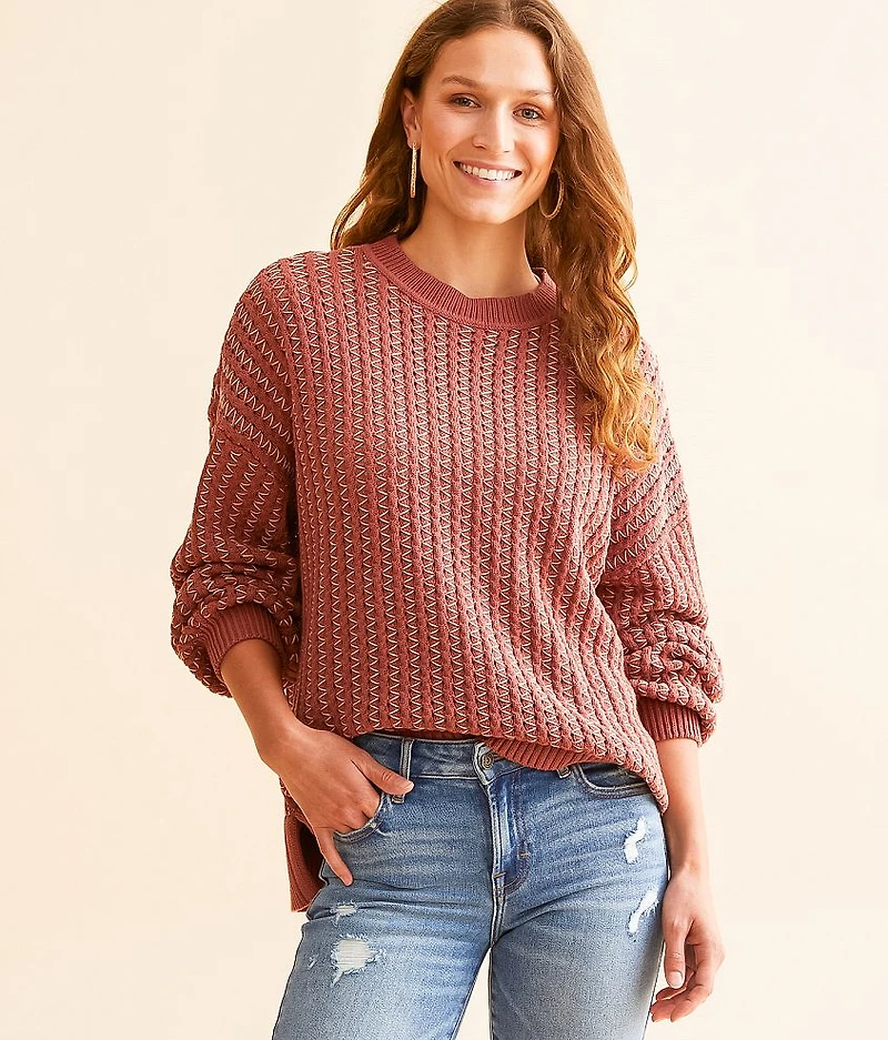 Contrast Stitch Sweater