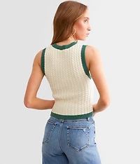 FITZ + EDDI Cable Knit Cropped Sweater