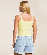 Lace Trim Tank Top
