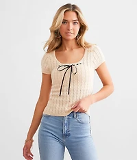 Textured Sweater Top