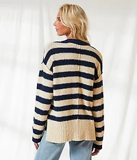 Resort Edit - Striped Cardigan Sweater