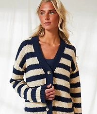 Resort Edit - Striped Cardigan Sweater