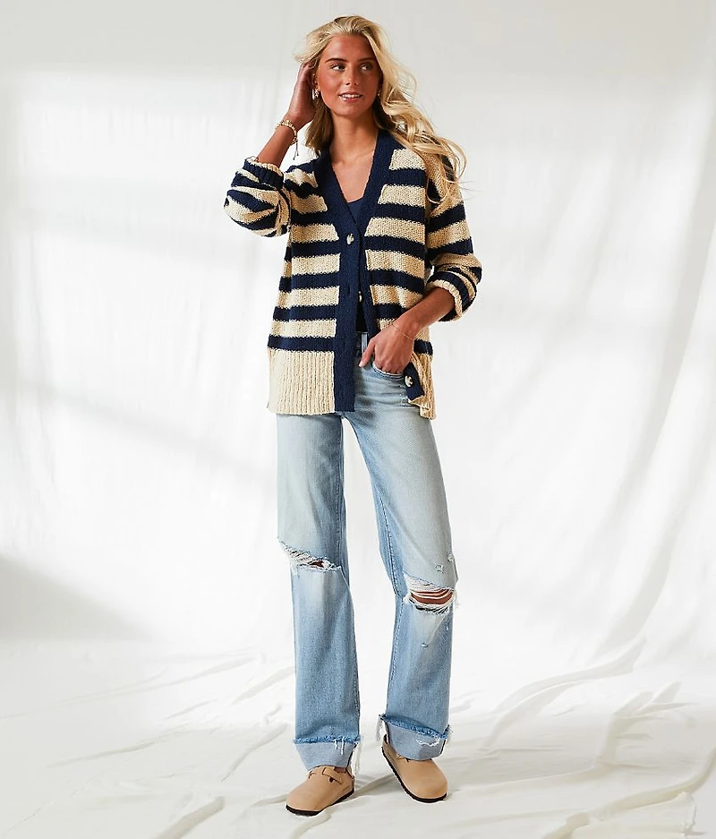 Resort Edit - Striped Cardigan Sweater