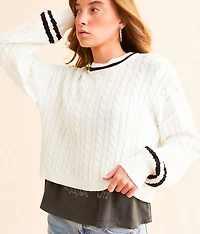 FITZ + EDDI Chunky Cable Knit Sweater