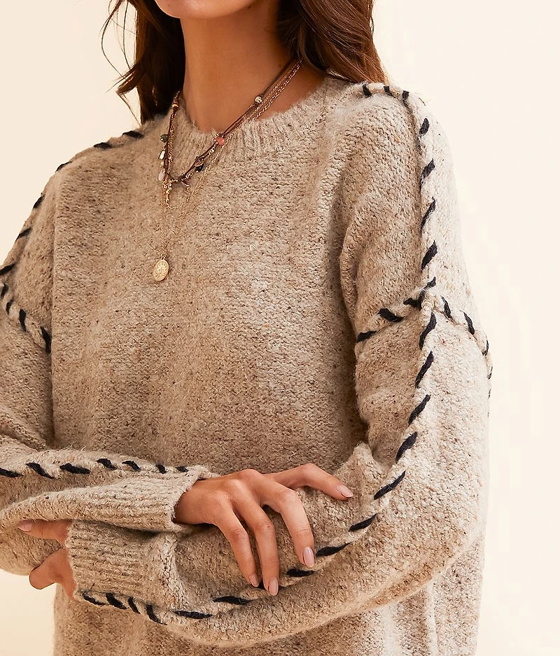 Whipstitch Oversized Sweater