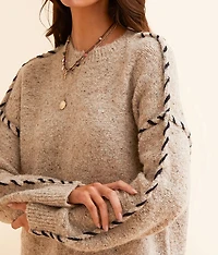 Whipstitch Oversized Sweater