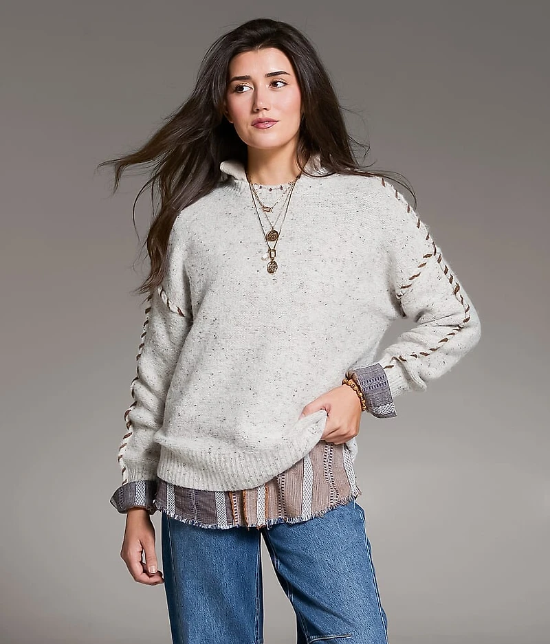 Whipstitch Oversized Sweater