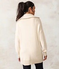 Brushed Knit Cardigan Sweater