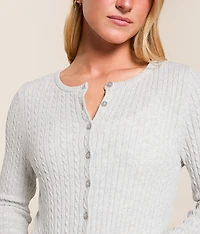Cable Knit Cardigan Sweater