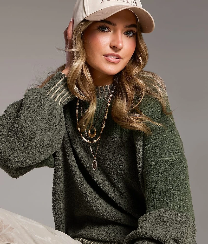 Plush Knit Oversized Sweater