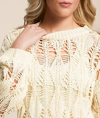 Diamond Cropped Sweater