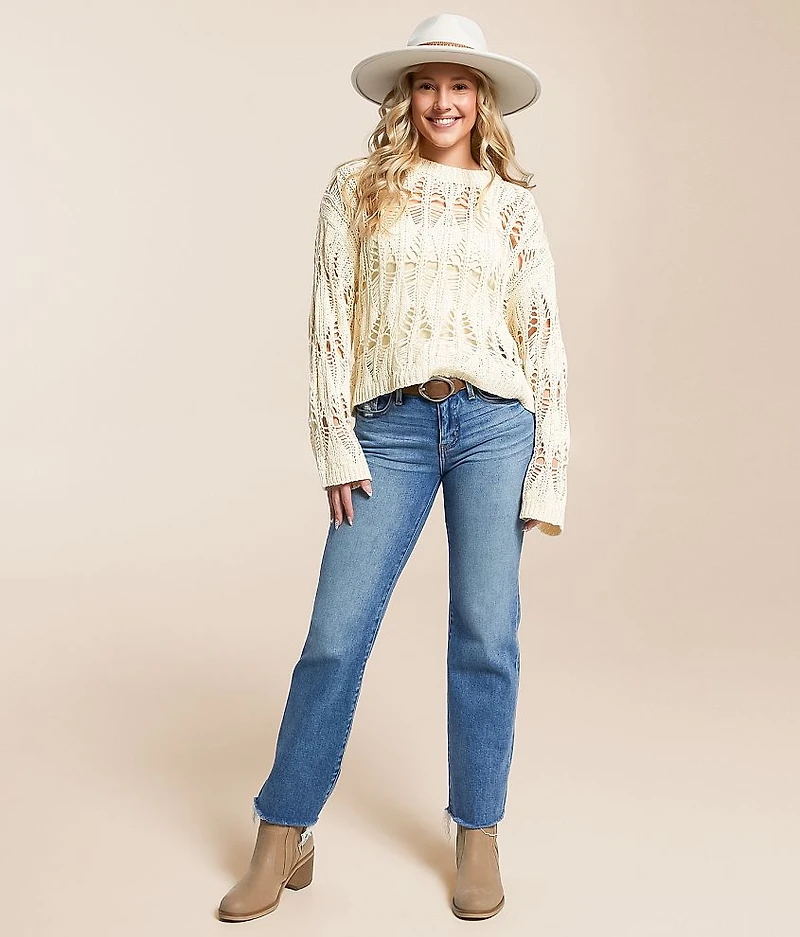 Diamond Cropped Sweater