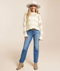 Diamond Cropped Sweater
