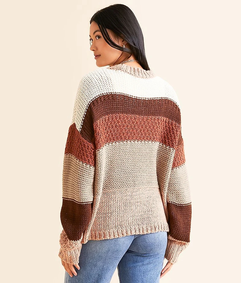 Striped Knit Sweater
