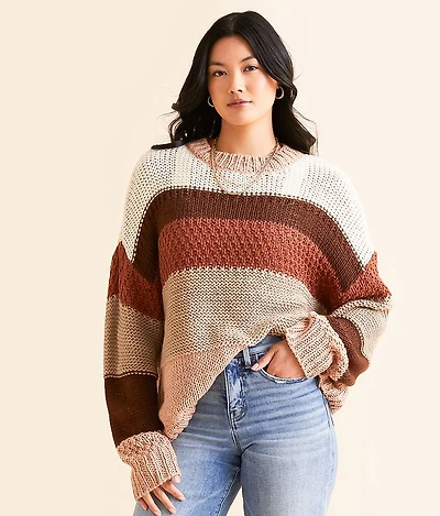Striped Knit Sweater