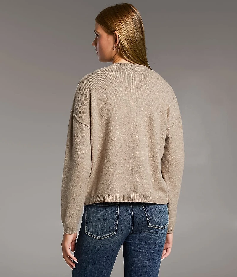 Heathered Cardigan Sweater