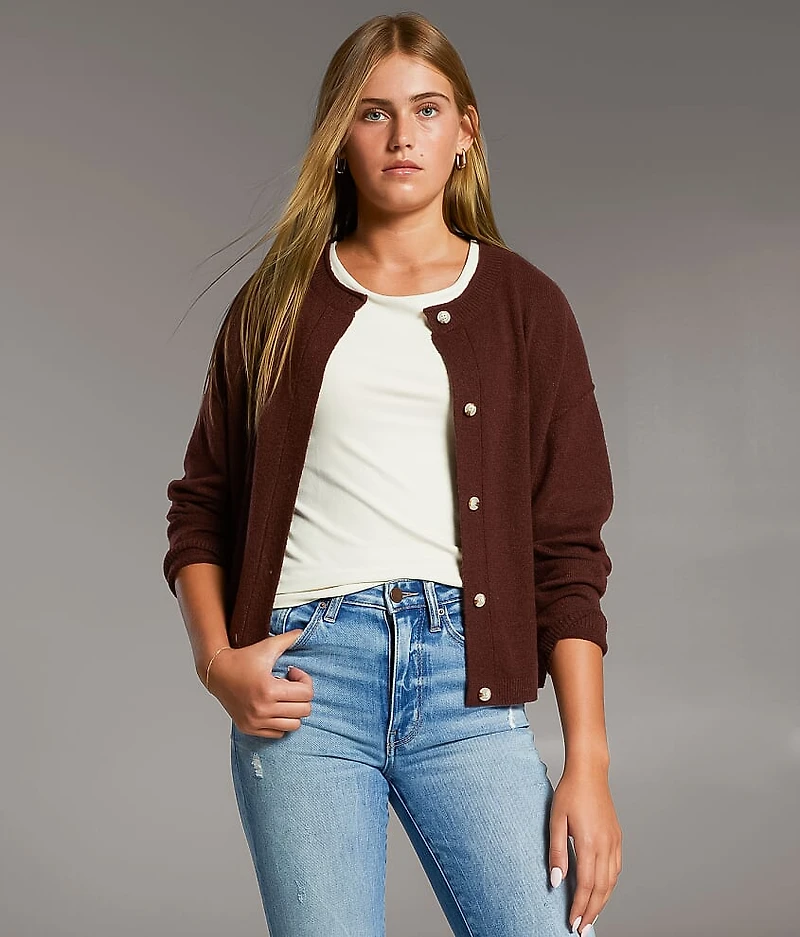 Prep Edit - Heathered Cardigan Sweater