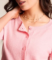 Willow & Root Marled Cardigan Sweater