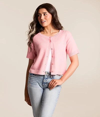 Willow & Root Marled Cardigan Sweater