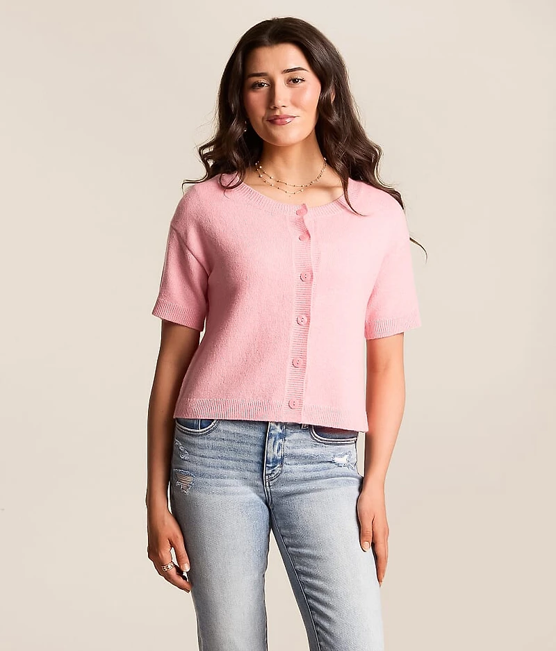 Willow & Root Marled Cardigan Sweater