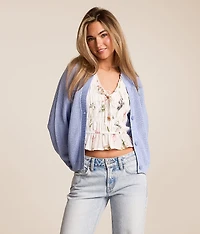 Willow & Root Open Weave Cardigan Sweater