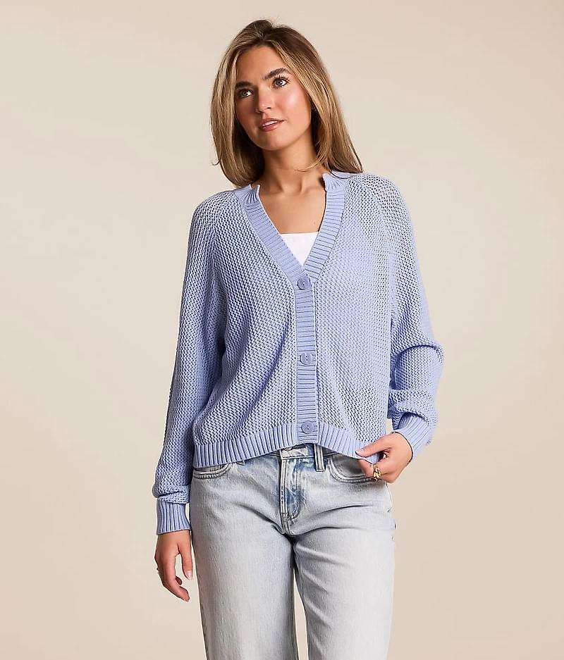 Willow & Root Open Weave Cardigan Sweater
