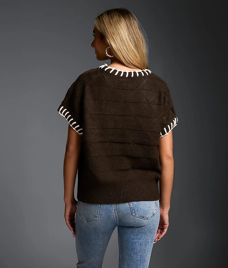 Refined Edit - Contrast Stitch Sweater