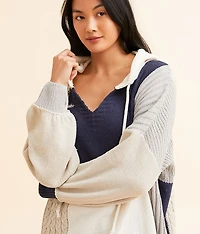 Chenille Hooded Sweater