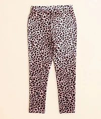 Girls - Velvet Animal Print Legging