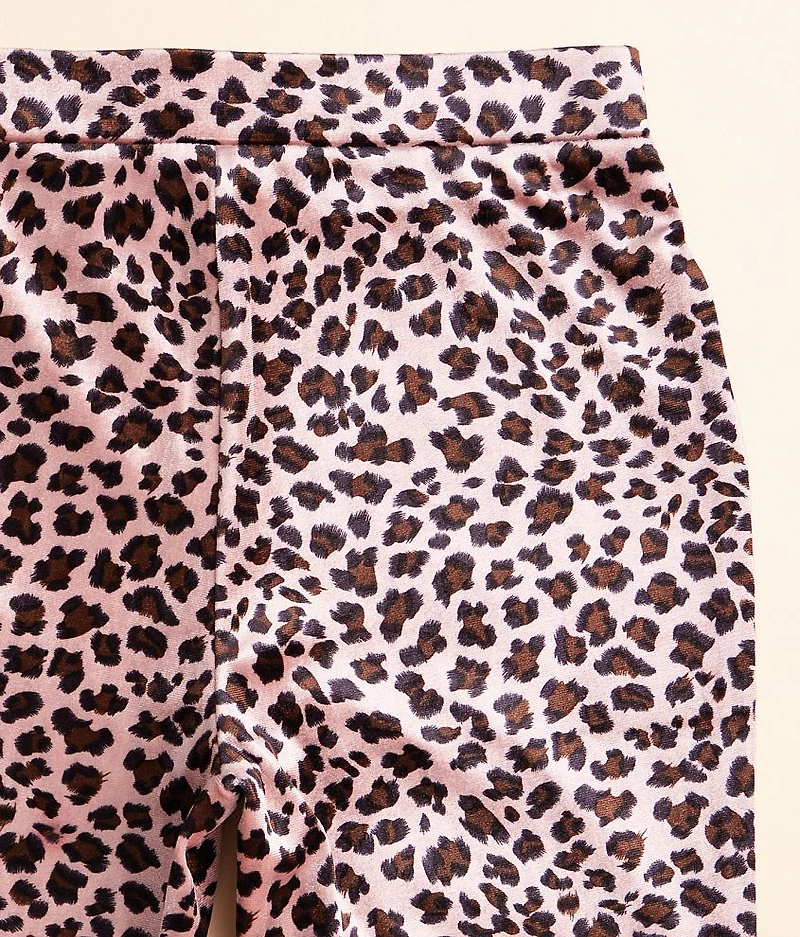 Girls - Velvet Animal Print Legging