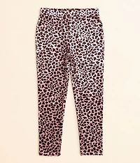 Girls - Velvet Animal Print Legging