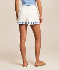 Wanderer Sun Stamp Embroidered Short