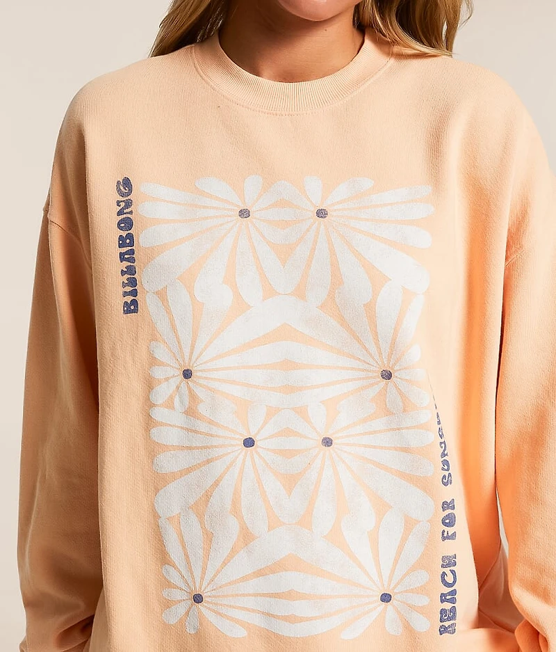 Ride Floral Oversized Pullover