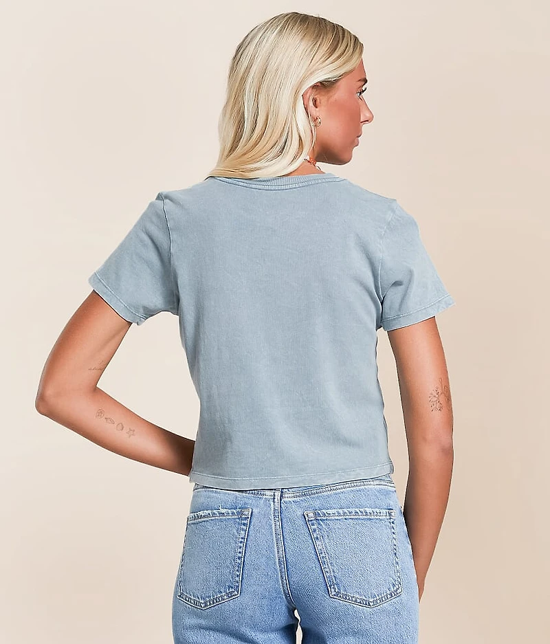 Open Late Cropped T-Shirt
