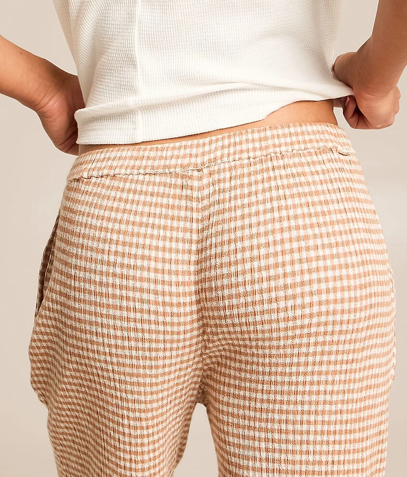 Gingham Wanderer Wide Leg Pant