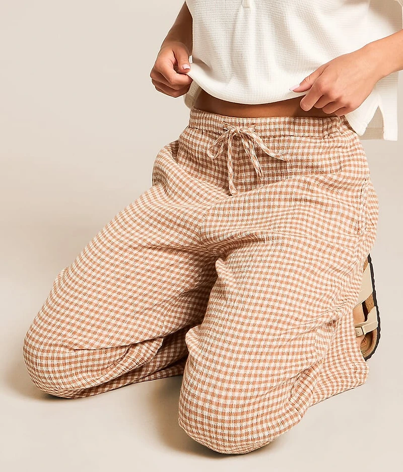 Gingham Wanderer Wide Leg Pant