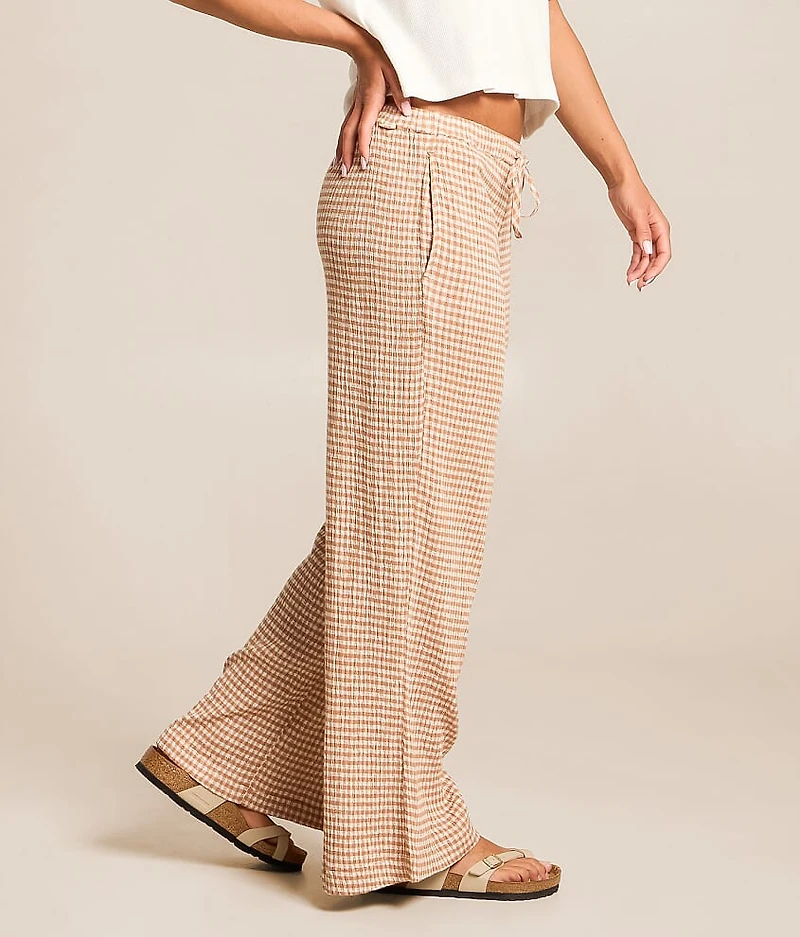 Gingham Wanderer Wide Leg Pant