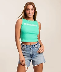 Go For It Cropped Tank Top