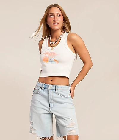 Beach Paradise Cropped Tank Top