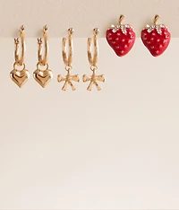 boutique 3 Pack Dainty Glitz Earring Set