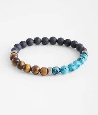 Black & Turquoise Beaded Bracelet
