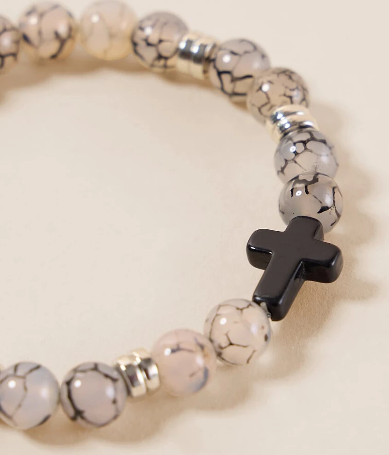 Cross Bead Bracelet