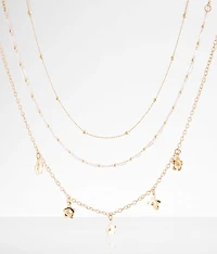 3 Pack Flower Necklace Set