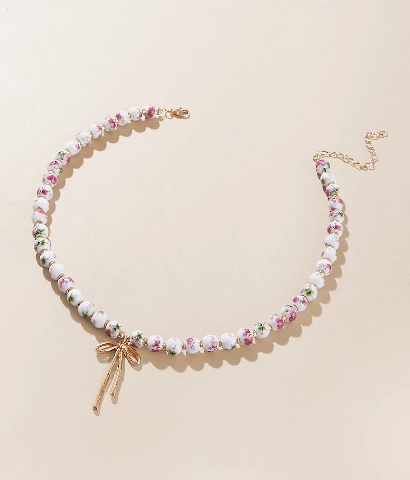 Floral Bead Necklace