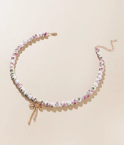 Floral Bead Necklace