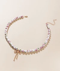 Floral Bead Necklace