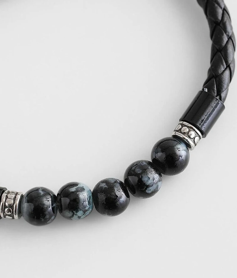 Braided Lava Rock Bracelet